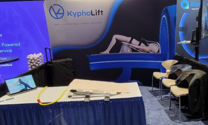 The KyphoLift booth at a recent convention